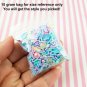 LOVE IS LOVE Bright Rainbow Polymer Clay Fake Sprinkles with White Hearts (Bag: 15 Grams)