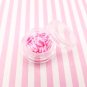 Small Pink Conversation Heart Mix Polymer Clay Valentine Heart slices (Bag: 15 Grams)