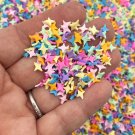 Multicolor 4 Pointed Star Sprinkles, Polymer Clay Confetti Sprinkles, Fake Sprinkles (Bag: 13 Grams)