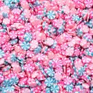 Cotton Candy Mint Polymer Clay Dessert Candy Slice Sprinkles, Nail Art Slices (Bag: 15 Grams)