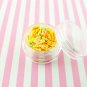Yellow Mango Fruit Cake with Strawberry, Kiwi, and Orange Polymer Clay Dessert (Bag: 15 Grams)
