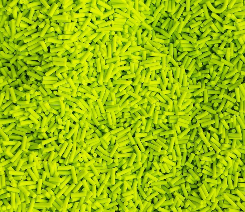 Acid Green Long Polymer Clay Fake Sprinkles, Faux Sprinkles (Bag: 15 Grams)