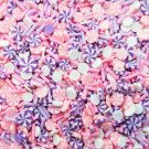 Lilac Candy, Polymer Clay Non Edible Pinwheel Mint Miniature Dessert Slice Sprinkles (Bag: 15 Grams)