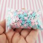 Ferris Wheel Romance, Polymer Clay Non Edible Pinwheel Mint Miniature (Bag: 15 Grams)