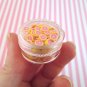 Polymer Clay Pink Grapefruit Fruit Slices, Nail Art Slices, Faux Fruit, Miniature (Bag: 15 Grams)
