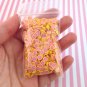 Polymer Clay Pink Grapefruit Fruit Slices, Nail Art Slices, Faux Fruit, Miniature (Bag: 15 Grams)