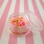 Polymer Clay Pink Grapefruit Fruit Slices, Nail Art Slices, Faux Fruit, Miniature (Bag: 15 Grams)