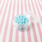 Short Pastel Blue Polymer Clay Fake Sprinkles, Fake Decoden Jimmies (Bag: 15 Grams)