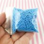 Short Blue Polymer Clay Fake Sprinkles, Fake Decoden Jimmies (Bag: 15 Grams)