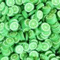 Large Polymer Clay Lime Fruit Slices, Nail Art Slices, Faux Fruit, Miniature Fruit (Bag: 15 Grams)