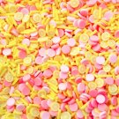 LEMON PUNCH Yellow Polymer Clay Fake Sprinkle Mix with Lemon Slices, Pink, Salmon (Bag: 15 Grams)