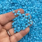 TURQUOISE BLUE STAR Sprinkle Mix, Polymer Clay Fake Sprinkles (Bag: 13 Grams)