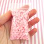 Polymer Clay Pink Snowflake Sprinkles, Fake Sprinkles, Decoden Funfetti Rainbow (Bag: 15 Grams)