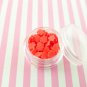 RED Polymer Clay Flower Sprinkles, Fake Sprinkles, Decoden Funfetti Rainbow (Bag: 15 Grams)