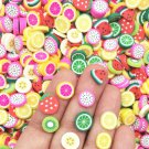 10mm Polymer Clay Fruit Slices, Nail Art Slice Sprinkles, Faux Fruit, Miniature (Bag: 15 Grams)