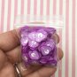 Large Purple Cabbage Polymer Clay Slices, Veggie Nail Art NON EDIBLE Sprinkles (Bag: 30 Grams)