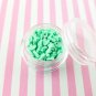 MINT GREEN HEART Polymer Clay Heart Sprinkles, Valentines Day Fake Sprinkles (Bag: 15 Grams)