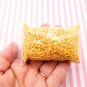 Small Yellow Conversation Heart Mix Polymer Clay Valentine Heart slices (Bag: 15 Grams)