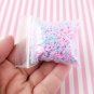 Soft Cotton Candy Chunk Crumbles, Fruit Crumble, Faux Candy Crumble (Container: Approx. 5 Grams)