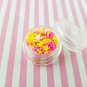 Lemon Berry Punch Sprinkle Mix, Bright Sprinkles with Pink Stars (Bag: 15 Grams)