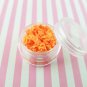 BRIGHT ORANGE STAR Sprinkle Mix, Polymer Clay Fake Sprinkles (Bag: 13 Grams)