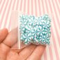 10mm Turquoise Blue Peppermint Polymer Clay NON EDIBLE Sprinkles, Larger Size (Bag: 15 Grams)