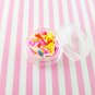 CAROUSEL MIX Polymer Clay Fake Sprinkles, Decoden Funfetti Rainbow Jimmies (Bag: 15 Grams)