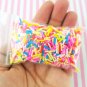 CAROUSEL MIX Polymer Clay Fake Sprinkles, Decoden Funfetti Rainbow Jimmies (Bag: 15 Grams)