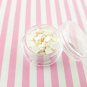 WHITE Polymer Clay Flower Sprinkles, Fake Sprinkles, Decoden Funfetti Rainbow (Bag: 15 Grams)