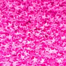 DARK PINK STAR Sprinkle Mix, Polymer Clay Fake Sprinkles, Decoden Funfett Jimmies (Bag: 13-14 Grams)