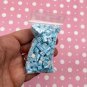 Polymer Clay Blue Raspberry Marble Cheesecake Bites, NON EDIBLE Cake Chunks (Bag: 30 Grams)