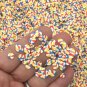 Smaller Beach Ball Polymer Clay Round NON EDIBLE Confetti Sprinkles, Fake Sprinkles (Bag: 15 Grams)