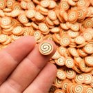 Large Cinnamon Bun Roll Polymer Clay Dessert Slices, Nail Art Slices (Bag: 15 Grams)