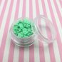 MINT GREEN Polymer Clay Flower Sprinkles, NON Edible Fake Sprinkles (Bag: 15 Grams)