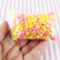 Lemon Berry Crunch Sprinkle Mix, Polymer Clay Fake Star Sprinkles (Bag: 13 Grams)