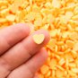 Larger Size Orange Polymer Clay Assorted Heart Sprinkles, Heart Nail Art Slices (Bag: 30 Grams)