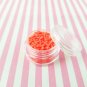 Short Neon Orange Polymer Clay Fake Sprinkles, Fake Decoden Jimmies (Bag: 15 Grams)