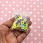 Larger Pastel Frosted Donut Ring Polymer Clay Dessert Candy Slice Sprinkles (Bag: 15 Grams)