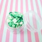 KEY LIME PIE Mix Polymer Clay Fake Sprinkles, Decoden Funfetti Jimmies (Bag: 15 Grams)