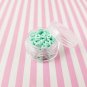 Pastel Mint Green Donut Loop Ring Polymer Clay Dessert Candy Slice Sprinkles (Bag: 15 Grams)