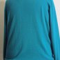 Lane Bryant Double V Neck Long Sleeve Pullover Teal Sweater 18/20 NWOT