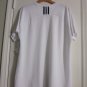 Adidas Climalite White Utility Jersey Short Slves Active Top Womenâs Plus 2X NWT