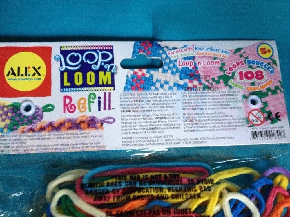 New Alex Toys Loop N Loom Refill Loops Arts And Crafts Potholder Kids