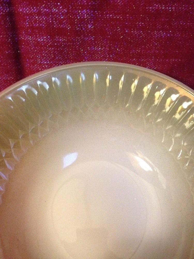 FEDERAL Glassware Soup Cereal Bowl Green Moonglow Greenbrier Iridescent USA