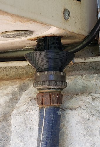 Air Conditioner (window A/C) Drain Condensation Drip Catcher to Garden