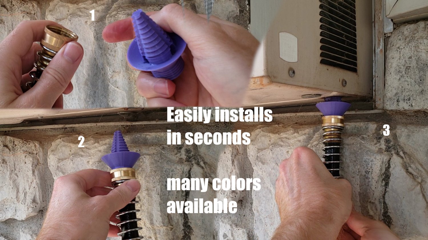 Air Conditioner (window A/C) Drain Condensation Drip Catcher to Garden