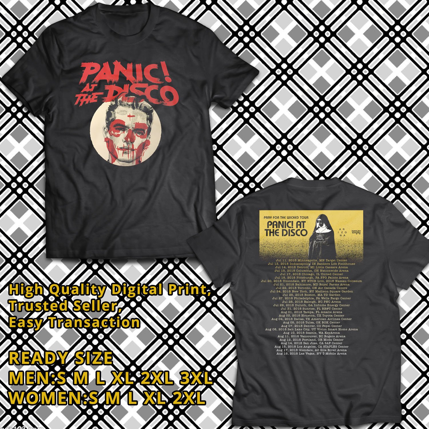 panic at the disco pray for the wicked shirt