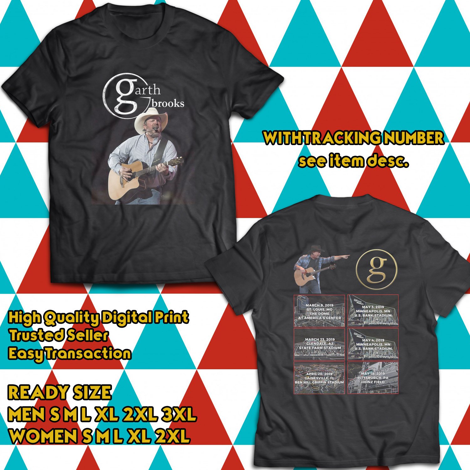 garth brooks stadium tour t shirts