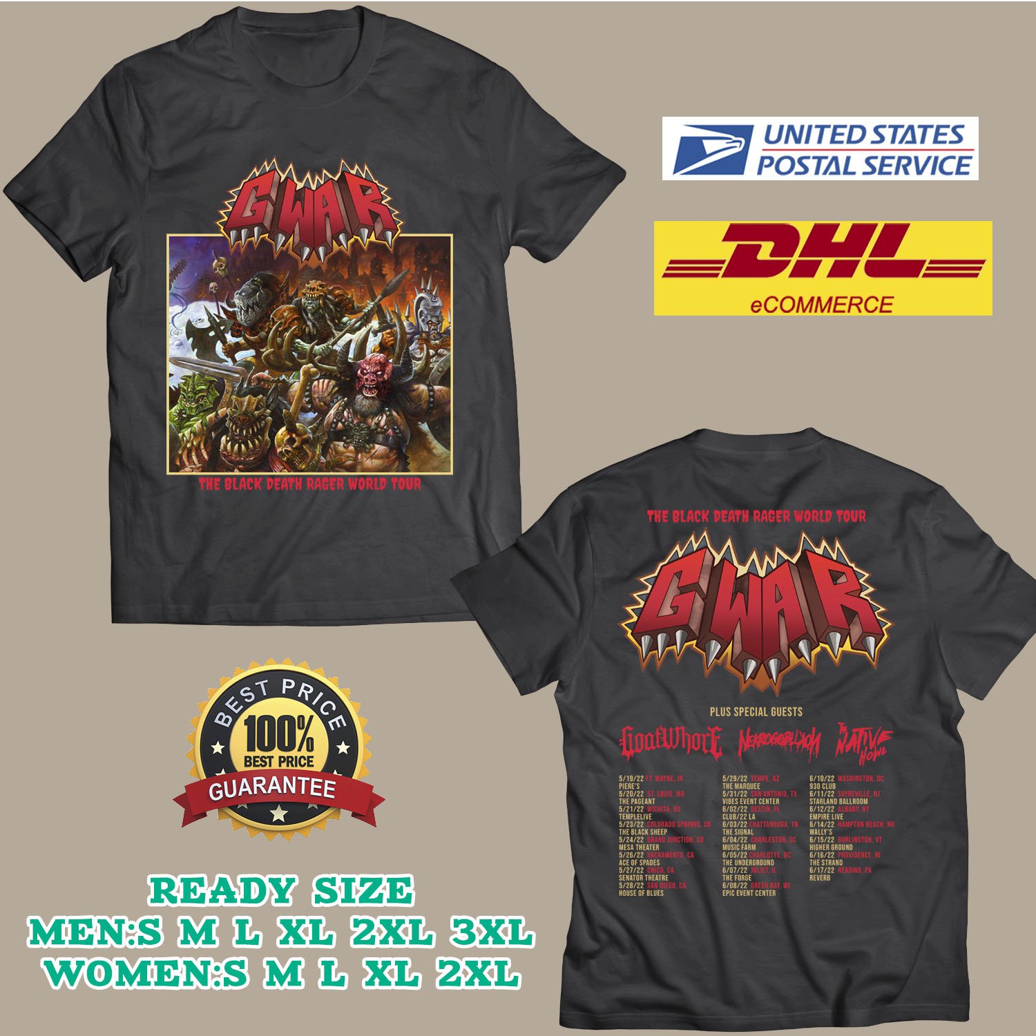 gwar tour shirt