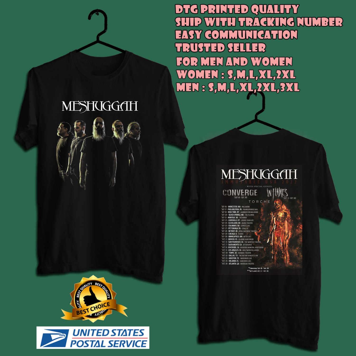 meshuggah immutable tour shirt